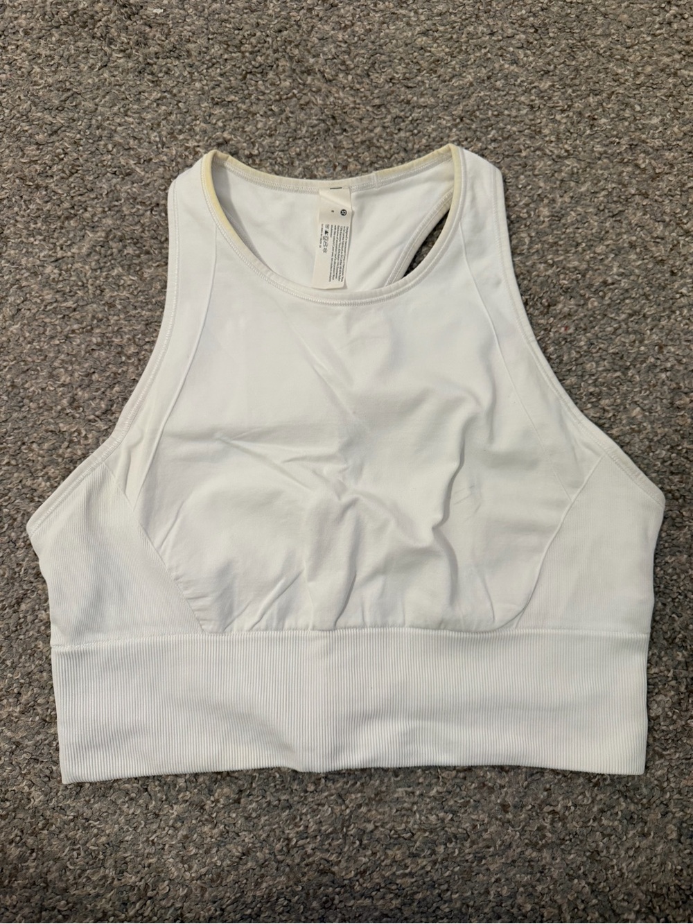 lululemon athletica White High-Neck Sports Bralette